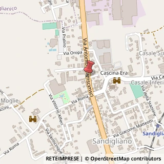 Mappa Via A. Gramsci, 50, 13876 Sandigliano, Biella (Piemonte)