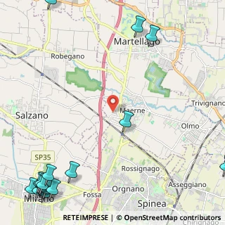 Mappa Via Ermenegildo Pavanello, 30030 Martellago VE, Italia (3.88765)