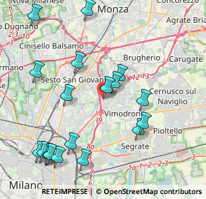 Mappa Corso Europa, 20093 Cologno Monzese MI, Italia (4.65474)