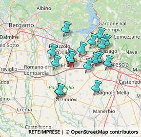 Mappa Via Castrezzato, 25032 Chiari BS, Italia (11.10471)