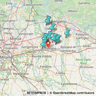 Mappa Via Bezzecca, 24047 Treviglio BG, Italia (8.55636)