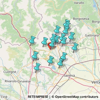 Mappa Via Guglielmo Marconi, 13888 Mongrando BI, Italia (11.28389)
