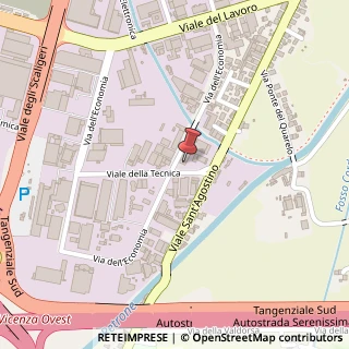 Mappa Via dell'Economia, 47, 36100 Vicenza, Vicenza (Veneto)