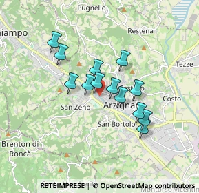 Mappa Via S. Martino, 36071 Arzignano VI, Italia (1.32462)