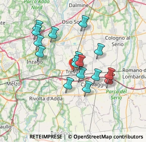 Mappa Via Giuseppe Mazzini, 24047 Treviglio BG, Italia (6.02125)