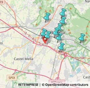 Mappa Via Demetrio Ondei, 25125 Brescia BS, Italia (3.48818)