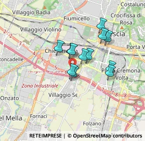 Mappa Via Giovan Battista Melchiori, 25125 Brescia BS, Italia (1.27583)