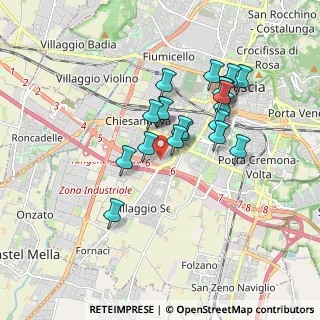 Mappa Via Demetrio Ondei, 25125 Brescia BS, Italia (1.491)