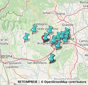 Mappa Piazza Beltrame, 36071 Arzignano VI, Italia (10.135)