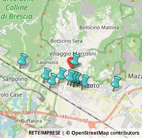 Mappa Via Piero Gobetti, 25086 Rezzato BS, Italia (1.36545)