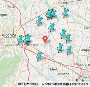 Mappa 36043 Camisano Vicentino VI, Italia (7.35643)