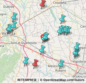 Mappa 36043 Camisano Vicentino VI, Italia (8.911)