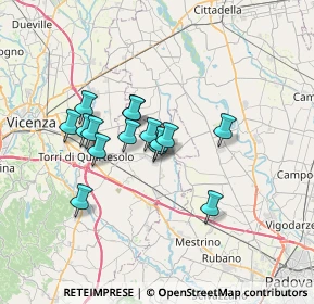 Mappa 36043 Camisano Vicentino VI, Italia (5.19867)