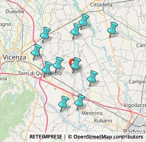 Mappa 36043 Camisano Vicentino VI, Italia (6.91909)