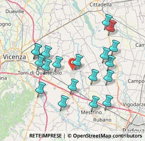 Mappa 36043 Camisano Vicentino VI, Italia (7.55316)