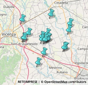 Mappa 36043 Camisano Vicentino VI, Italia (5.30944)