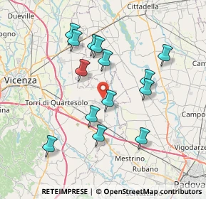 Mappa 36043 Camisano Vicentino VI, Italia (6.98714)