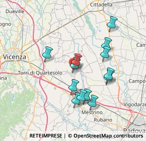 Mappa 36043 Camisano Vicentino VI, Italia (6.59308)