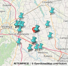 Mappa 36043 Camisano Vicentino VI, Italia (6.70368)