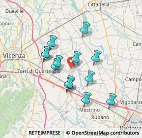 Mappa 36043 Camisano Vicentino VI, Italia (5.77462)