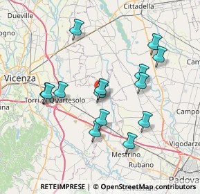 Mappa 36043 Camisano Vicentino VI, Italia (7.03429)