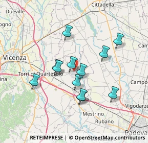 Mappa 36043 Camisano Vicentino VI, Italia (6.0075)