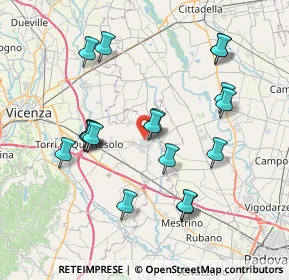 Mappa 36043 Camisano Vicentino VI, Italia (7.51278)