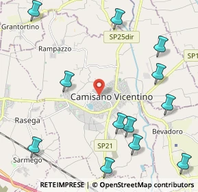Mappa 36043 Camisano Vicentino VI, Italia (2.75917)