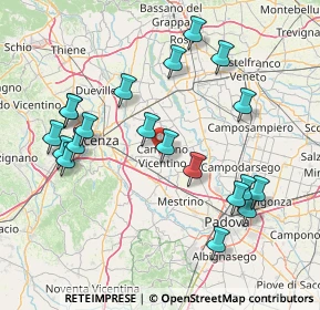 Mappa 36043 Camisano Vicentino VI, Italia (16.4995)