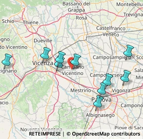 Mappa 36043 Camisano Vicentino VI, Italia (18.08545)