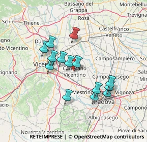 Mappa 36043 Camisano Vicentino VI, Italia (12.02571)