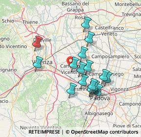 Mappa 36043 Camisano Vicentino VI, Italia (12.56294)