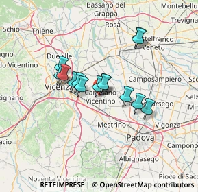 Mappa 36043 Camisano Vicentino VI, Italia (9.93143)