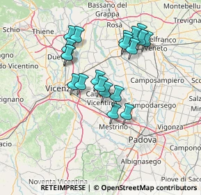 Mappa 36043 Camisano Vicentino VI, Italia (12.2805)