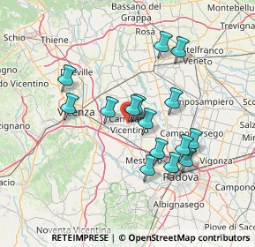 Mappa 36043 Camisano Vicentino VI, Italia (12.36133)