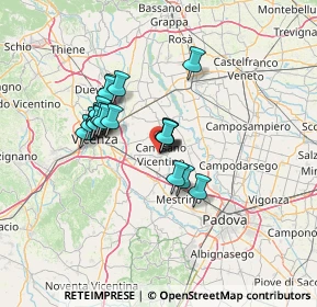 Mappa 36043 Camisano Vicentino VI, Italia (10.3585)