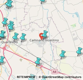 Mappa 36043 Camisano Vicentino VI, Italia (6.937)