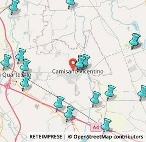 Mappa 36043 Camisano Vicentino VI, Italia (5.7865)