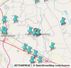 Mappa 36043 Camisano Vicentino VI, Italia (5.229)