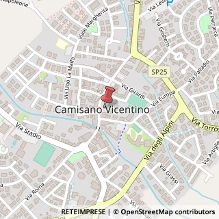 Mappa Piazza Umberto I, 4, 36043 Camisano Vicentino, Vicenza (Veneto)