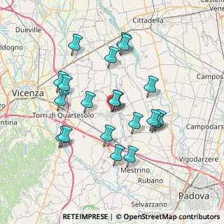 Mappa Piazza Umberto I, 36043 Camisano Vicentino VI, Italia (6.8715)