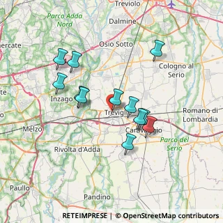 Mappa Treviglio Ovest, 24047 Treviglio BG, Italia (6.23417)