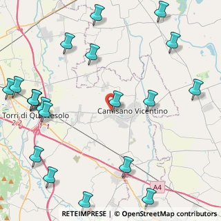 Mappa Via Caduti Senza Croce, 36043 Camisano Vicentino VI, Italia (6.093)