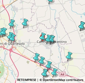 Mappa Via Caduti Senza Croce, 36043 Camisano Vicentino VI, Italia (5.1385)