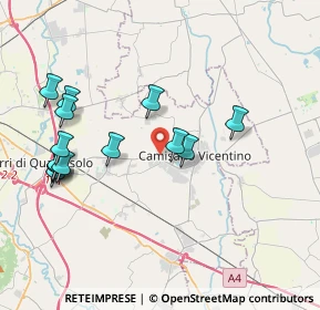 Mappa Via Caduti Senza Croce, 36043 Camisano Vicentino VI, Italia (4.10786)
