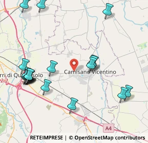Mappa Via Caduti Senza Croce, 36043 Camisano Vicentino VI, Italia (4.863)