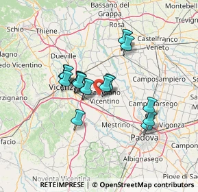 Mappa Via Caduti Senza Croce, 36043 Camisano Vicentino VI, Italia (10.2605)