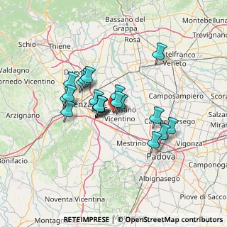 Mappa Via Caduti Senza Croce, 36043 Camisano Vicentino VI, Italia (10.506)
