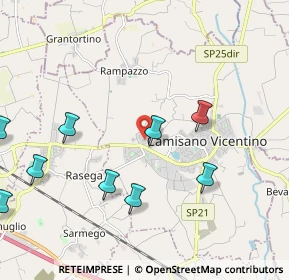 Mappa Via Caduti Senza Croce, 36043 Camisano Vicentino VI, Italia (2.70455)