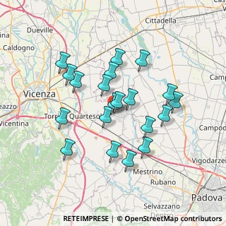 Mappa Via Caduti Senza Croce, 36043 Camisano Vicentino VI, Italia (6.3265)